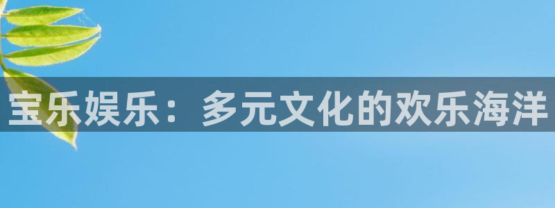 jdb电子平台下载：宝乐娱乐：多元文化的欢乐海洋