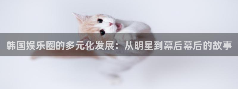 jdb电子夺宝在线试玩：韩国娱乐圈的多元化发展：从明星到幕后幕后的故事